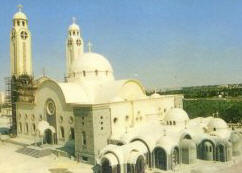 St. Mina's new Cathedral at St. Mina Monastery in Mariut
